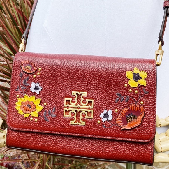 Tory Burch Large crossbody red floral - Picture 7 of 9